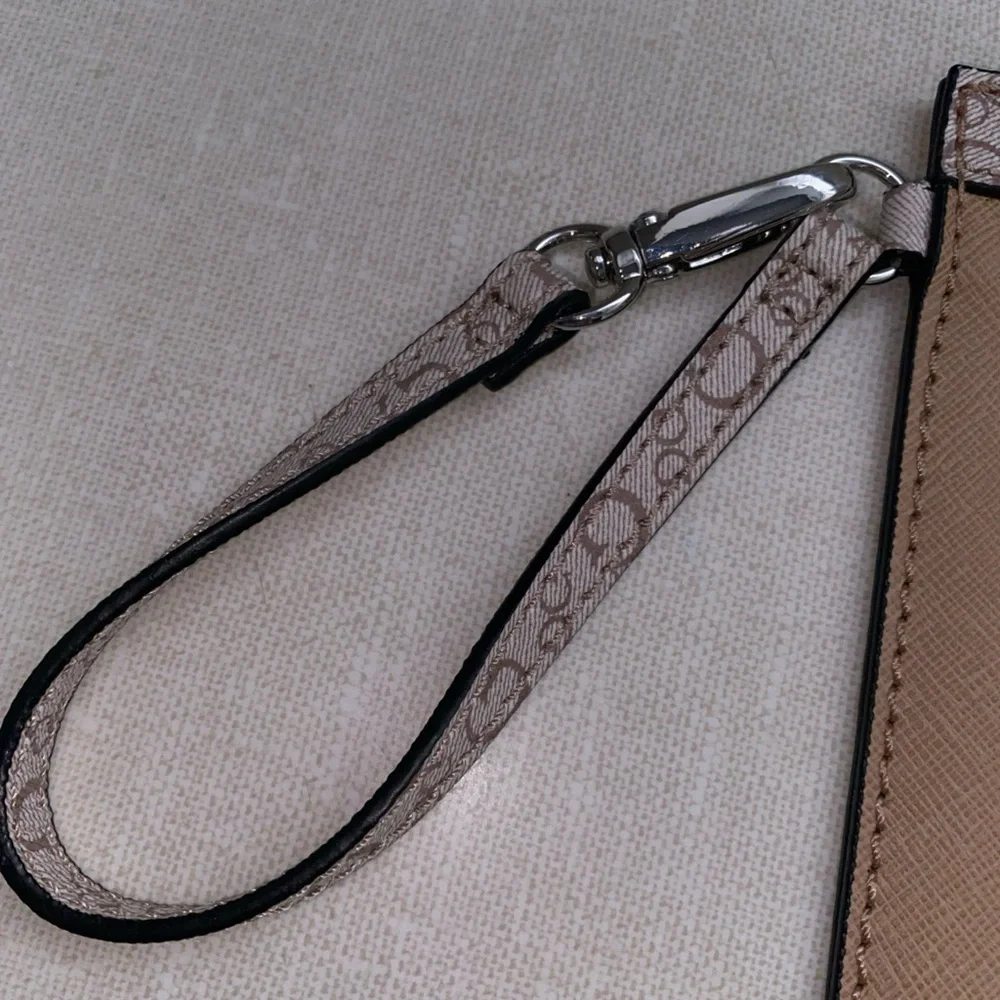 Guess‎ Tan Wristlet Bag